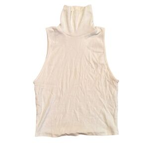 ZARA Sleeveless Turtleneck Rib Tank – Size L